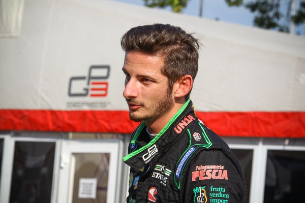 Alex Fontana scalda i motori per la gara di Monza