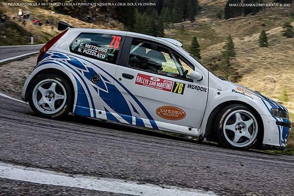 Nicola Pizzolato  Chiara Mettifogo Fiat Punto Kit Scuderia isola vicentina Rally Palladio