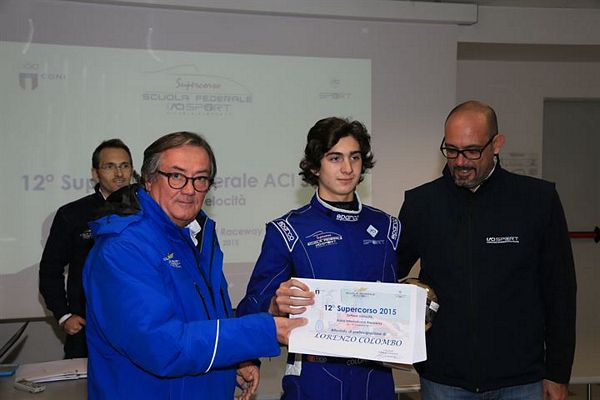 Lorenzo Colombo vince il Supercorso Federale ACI Sport