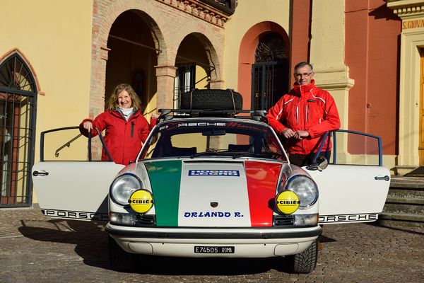 Mauro Argenti e Roberta Amorosa al Monte Carlo Historique Porsche 911 T