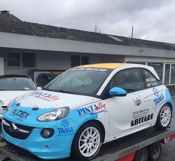 Pintarally Motorsport con Nicola Sartor all'Opel Adam Rally Cup
