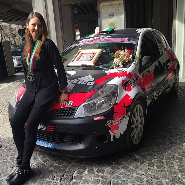 Corinne Federighi al Rally Sanremo per la rincorsa al tricolore