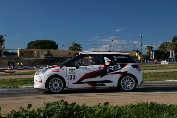 Mauro Santantonio al via della Coppa Italia Rally terza zona