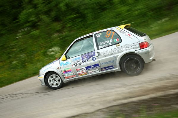 Eros Finotti al Rally Valli della Carnia su Peugeot 106