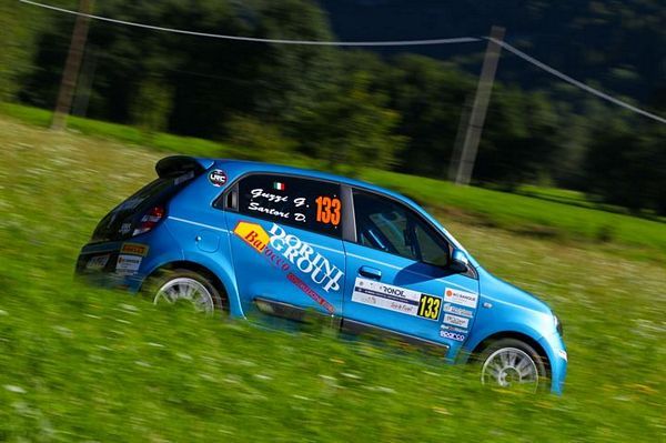 Deborah Sartori su Renault Twingo R1 Pro Rally in Friuli