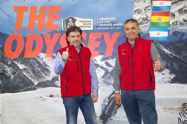 Graziano Scandola e Giammarco Fossà alla alla Dakar 2017 