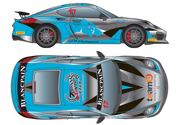 Taiwan Top Racing Speed su Porsche GT4 nel Blancpain GT Series Asia