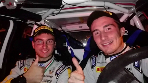 Riccardo Canzian e Matteo Nobili nel Trofeo Renault Rally Clio R3T
