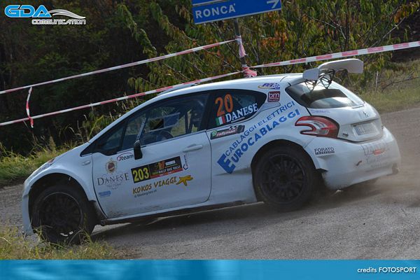 Luca Danese al Rally del Bellunese