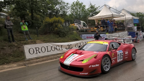 Lucio Peruggini Ferrari 458 GT3 Cronoscalata Sarnano Scarfiotti