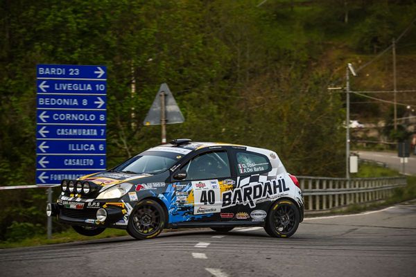 Tosi Del Barba terzi al Rally del Taro nel  Trofeo Renault Clio 