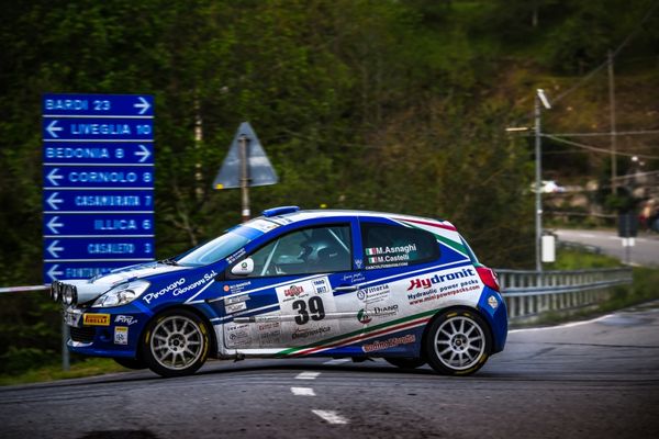 Asnaghi e Castelli secondi in R3C al Rally del Taro su Clio
