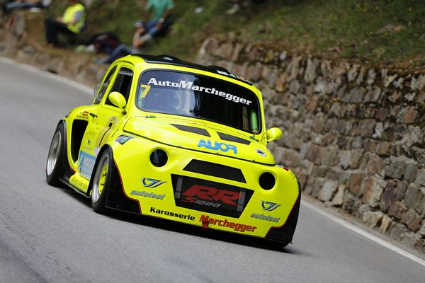 Roman Gurschler su Fiat 500 BMW vince lo Slalom Levico Vetriolo
