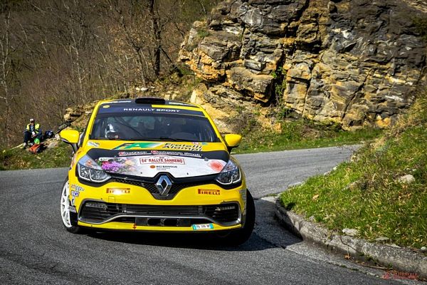 Kevin Gilardoni al Rally del Salento su Renault Clio R3T della GIMA Autosport