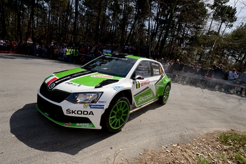 La prima tappa del 50° Rally del Salento si chiude con un podio per ŠKODA Italia Motorsport