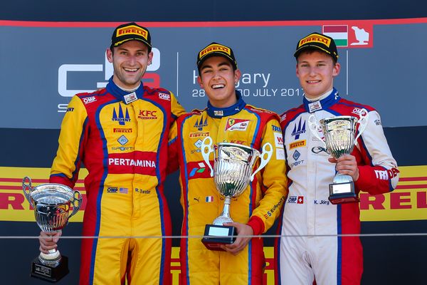 Gp3 Giuliano Alesi vince a Budapest con Trident