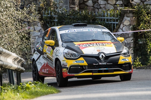 Ferrarotti Clio R3T e Pisani Twingo R1trofei Renault Rally al Rally del Ciocco