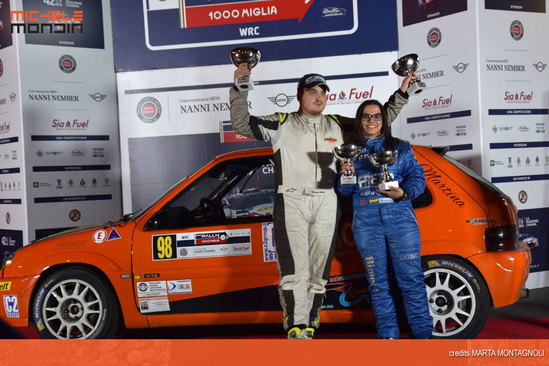Michele Mondin vince in classe A6 il Rally 1000 Miglia