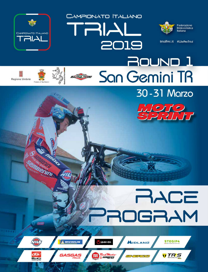 Campionato Italiano Trial: San Gemini ospita il primo round 2019