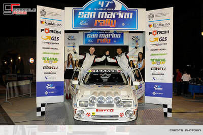 rossi handel ford sierra coswort san marino rally show