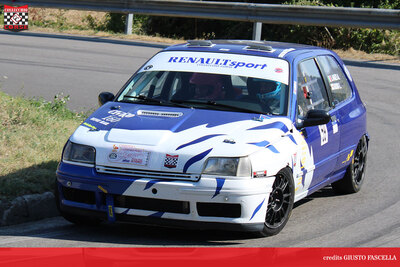 Coppa Romagna Slalom Galeata Alessandro Lanzi Luisa Ruiu su Renault